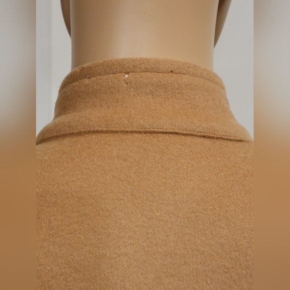 Tart Collection Tan Military Long Winter Coat Size M 100% Wool - Picture 14 of 15